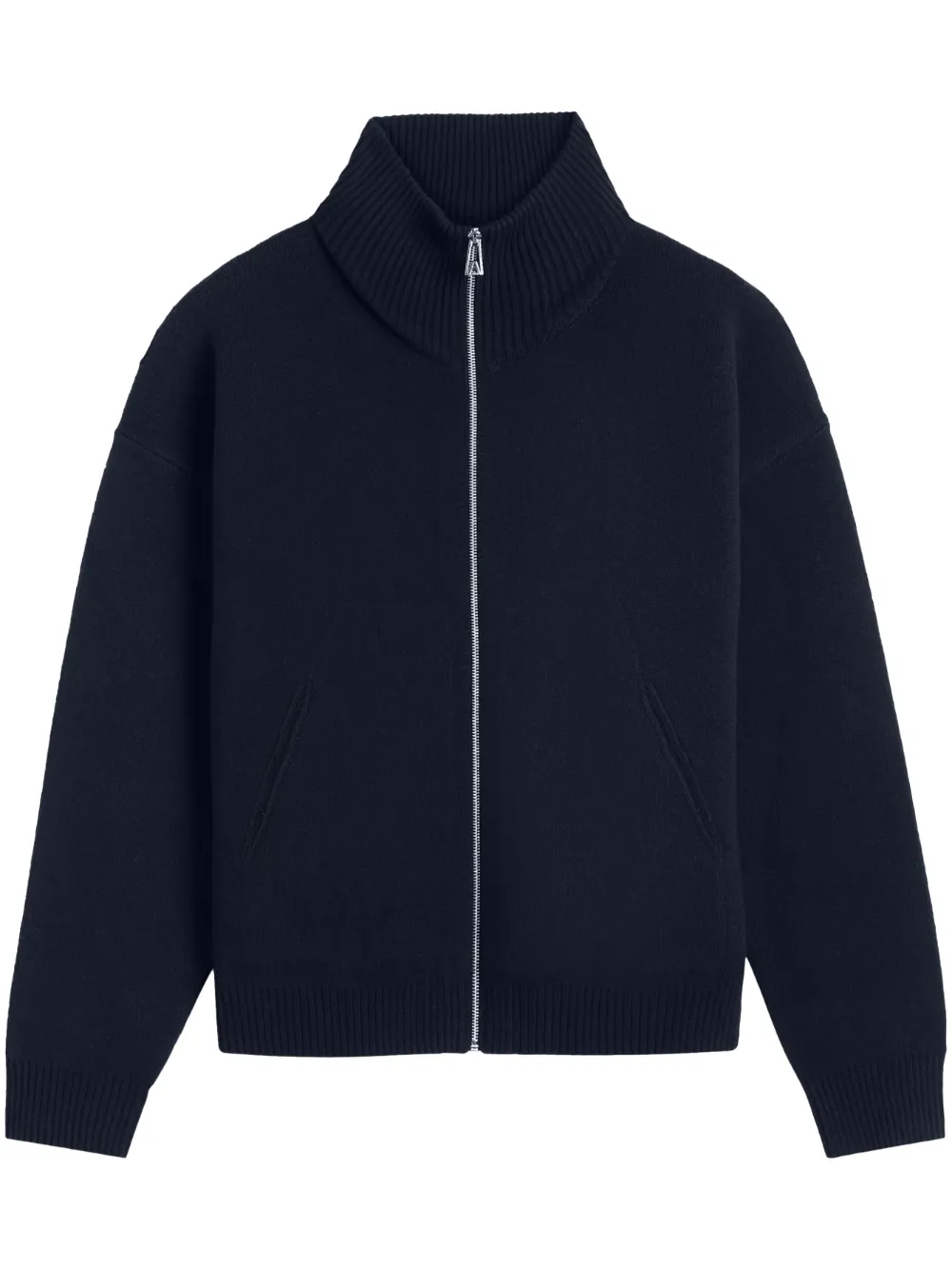 Pulover Axel Arigato Core Wool-Blend Zipped bleumarin