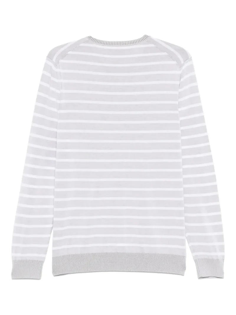 Alternative view of Pulover Gran Sasso Striped Cotton verde