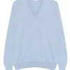 Pulover Gran Sasso V-Neck albastru