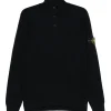 Pulover Stone Island High-Neck Button bleumarin