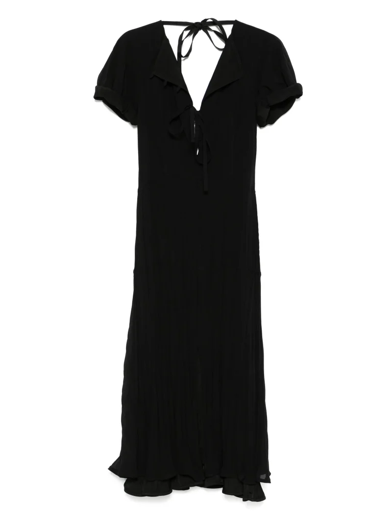 Rochie maxi Jil Sander Layered negru
