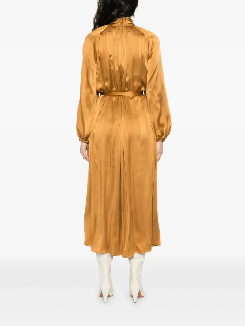 Alternative view of Rochie midi Zimmermann Hypnotic Twist Sheath maro