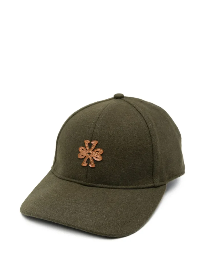 Sapca Jacob Cohen Logo-Patch Baseball khaki