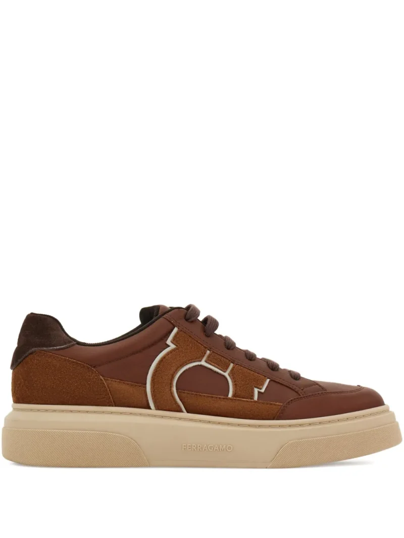 Sneakers Ferragamo Suede Leather maro