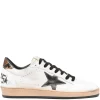 Sneakers Golden Goose Ball Star snake-detail alb