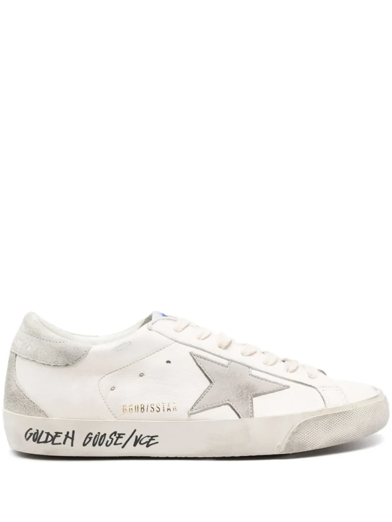 Sneakers Golden Goose Super Star Leather alb