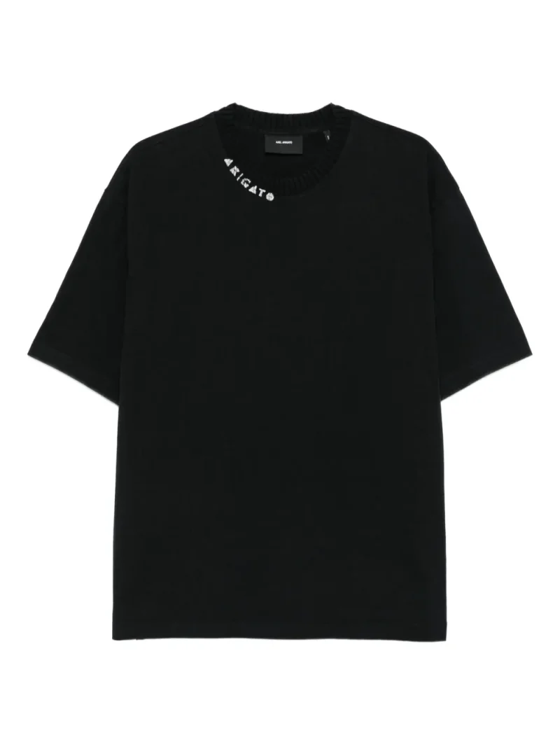 Tricou Axel Arigato Logo-Embellished negru