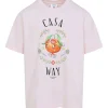 Tricou Casablanca "Casa Way" roz