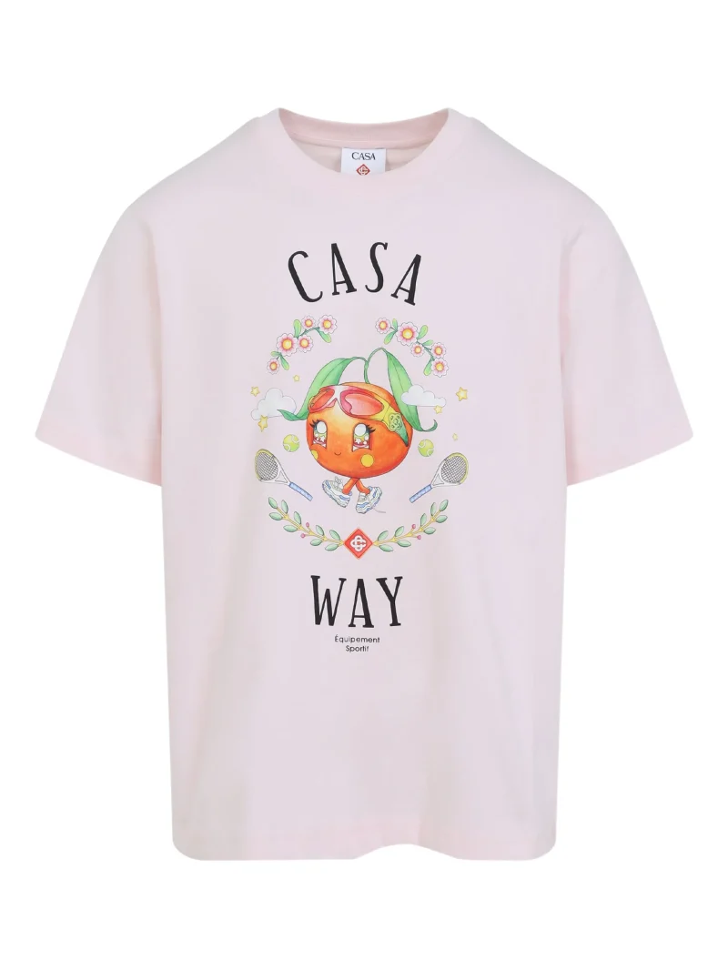 Tricou Casablanca "Casa Way" roz