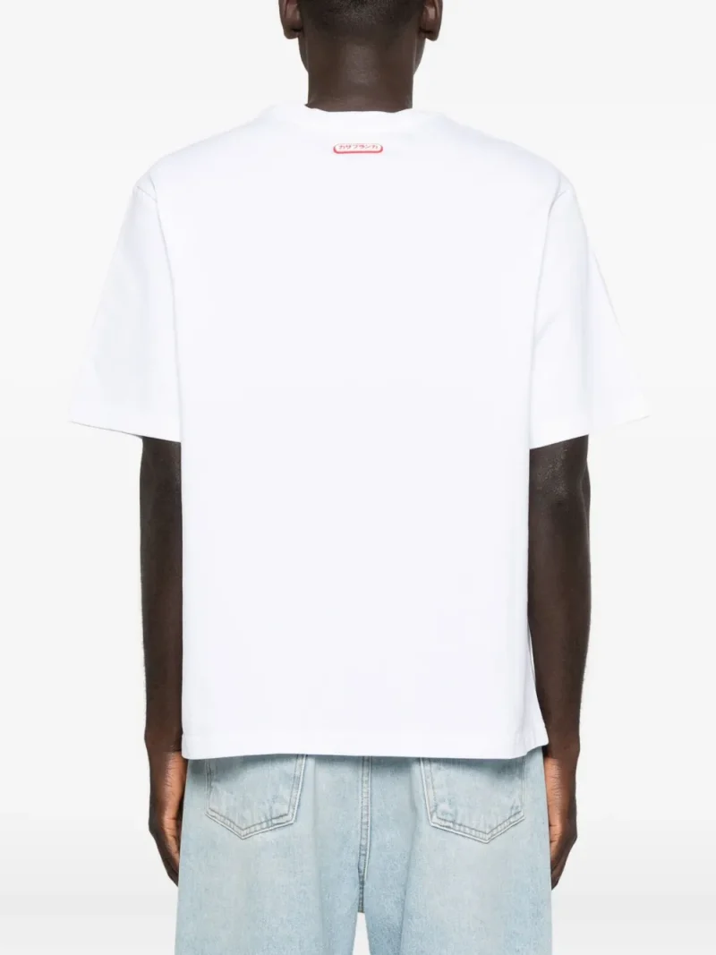 Alternative view of Tricou Casablanca Logo-Patch alb