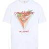 Tricou Casablanca Tennis Club Icon triangle-print