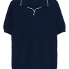 Tricou Gran Sasso Short-Sleeve Polo-Collar bleumarin