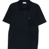 Tricou polo Ferragamo Logo-Plaque bleumarin