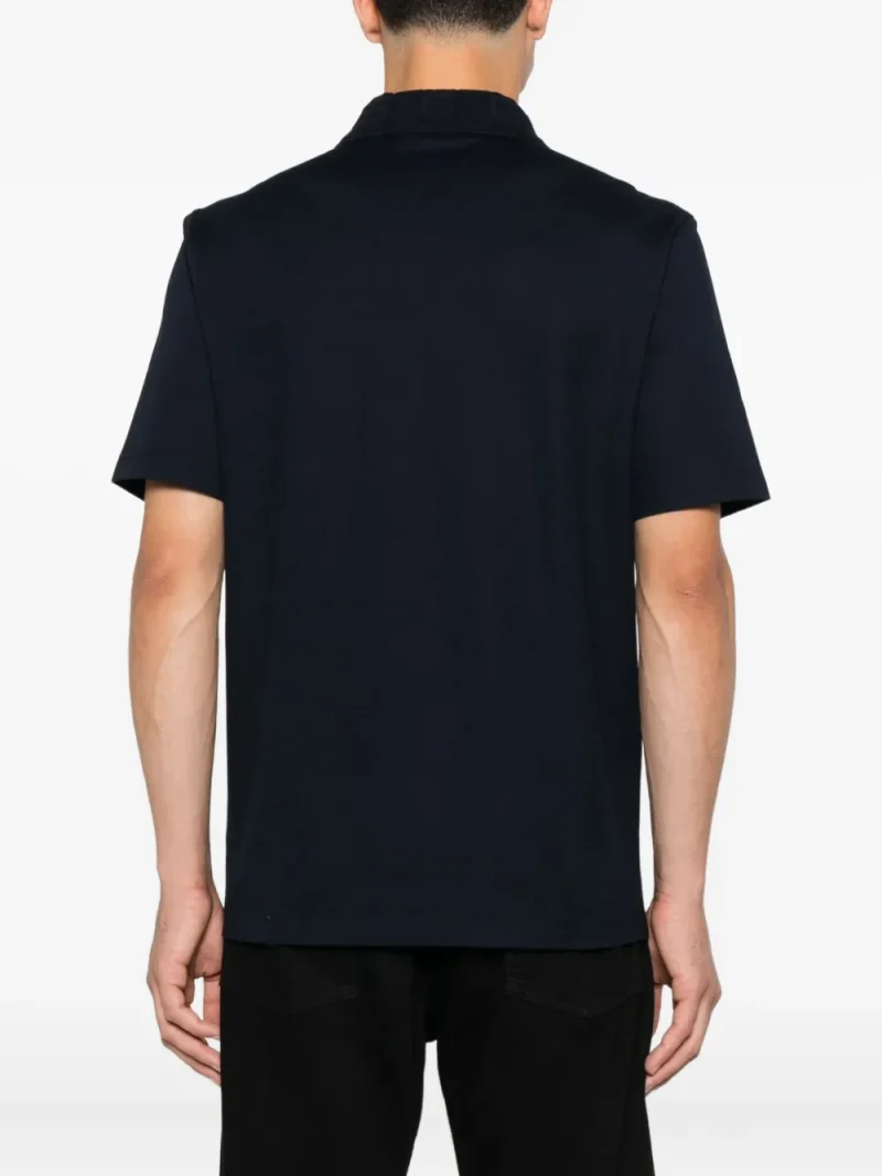 Alternative view of Tricou polo Ferragamo Logo-Plaque bleumarin