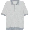 Tricou polo Gran Sasso Checked gri