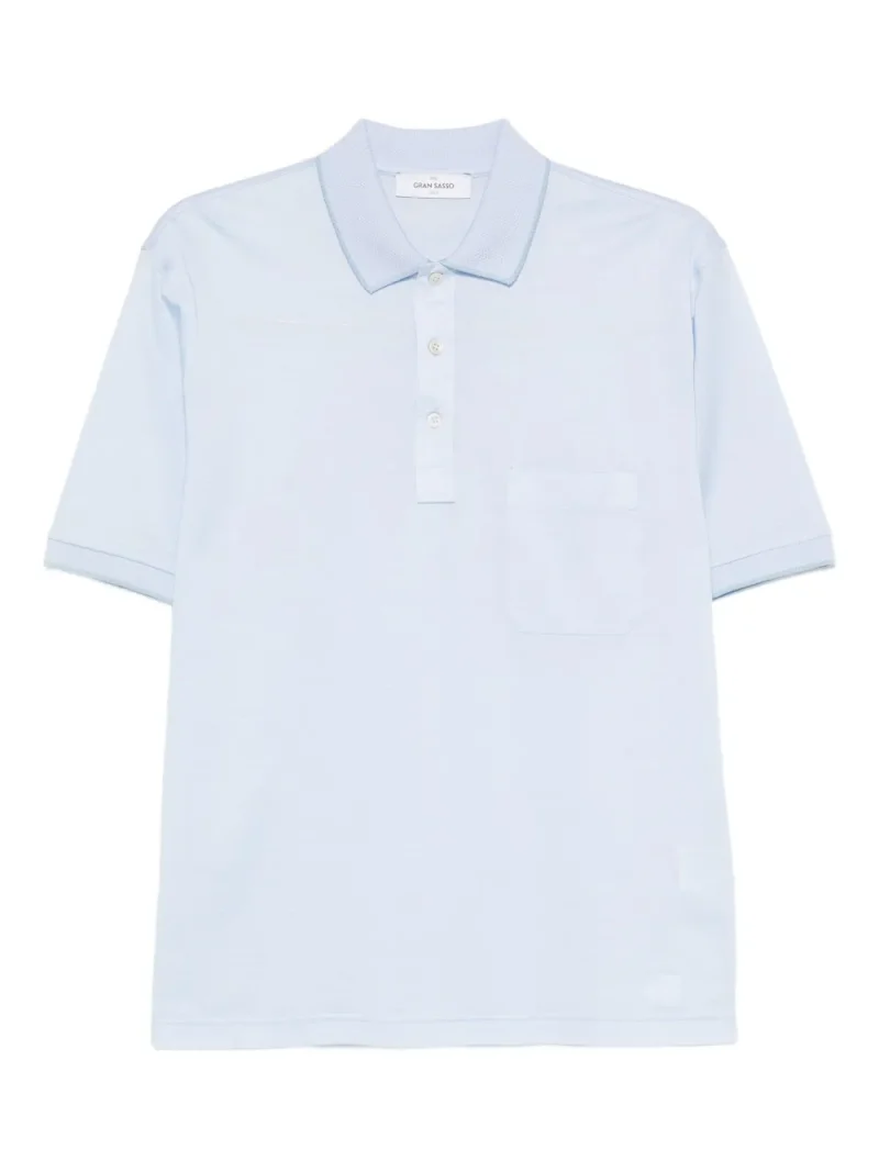 Tricou polo Gran Sasso Cotton albastru