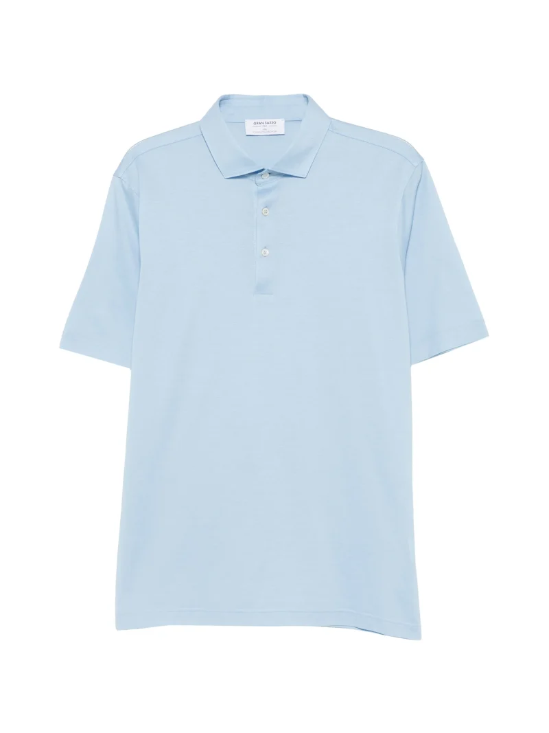 Tricou polo Gran Sasso Short-Sleeve albastru