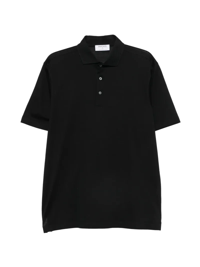 Tricou polo Gran Sasso Short-Sleeve negru