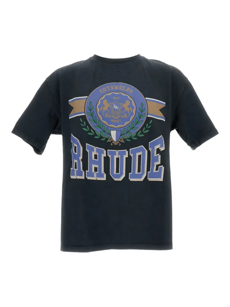 Tricou RHUDE crest-print negru
