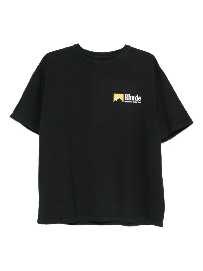 Tricou RHUDE logo-print negru