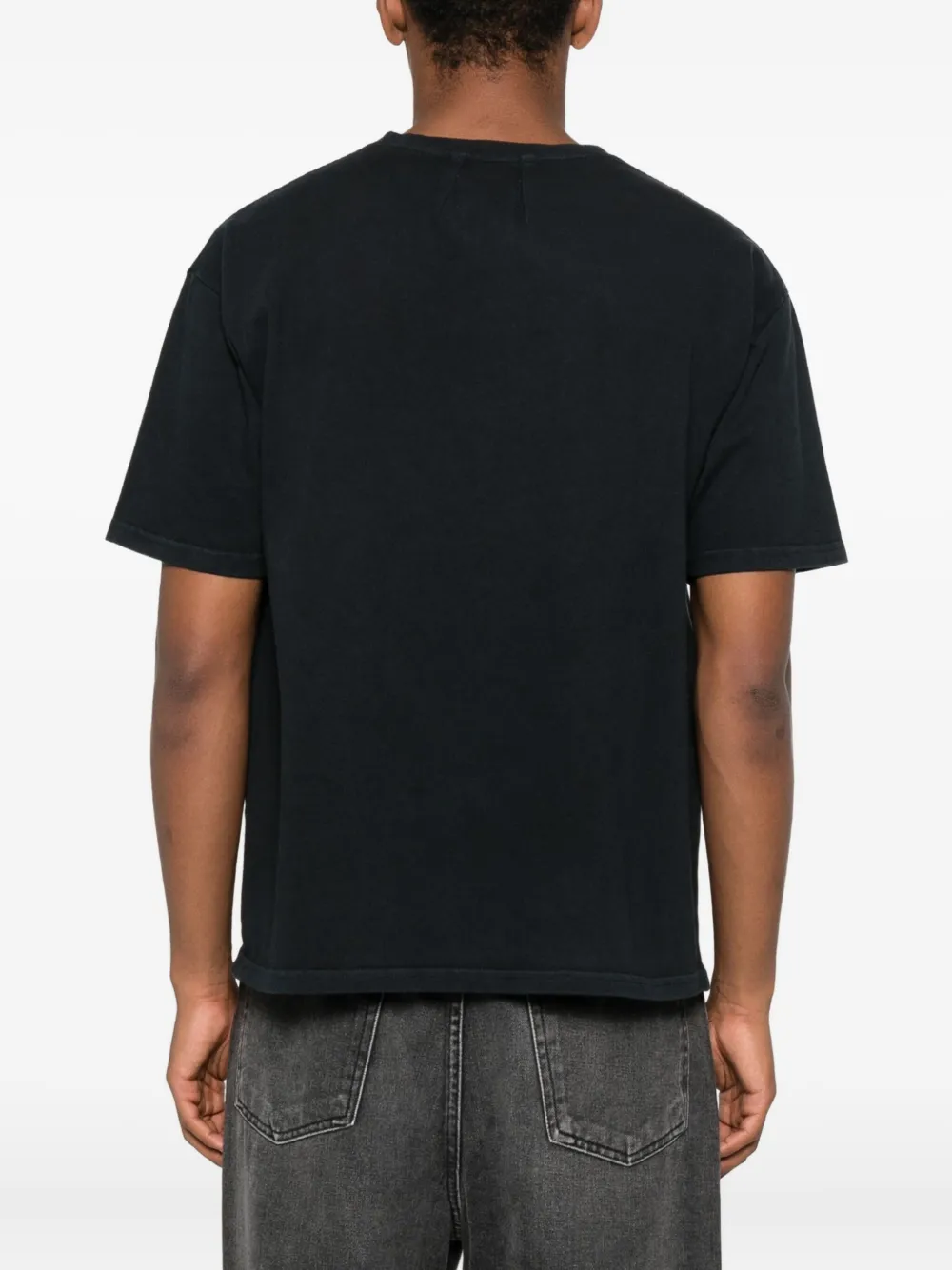 Tricou RHUDE logo-print negru - imagine 4
