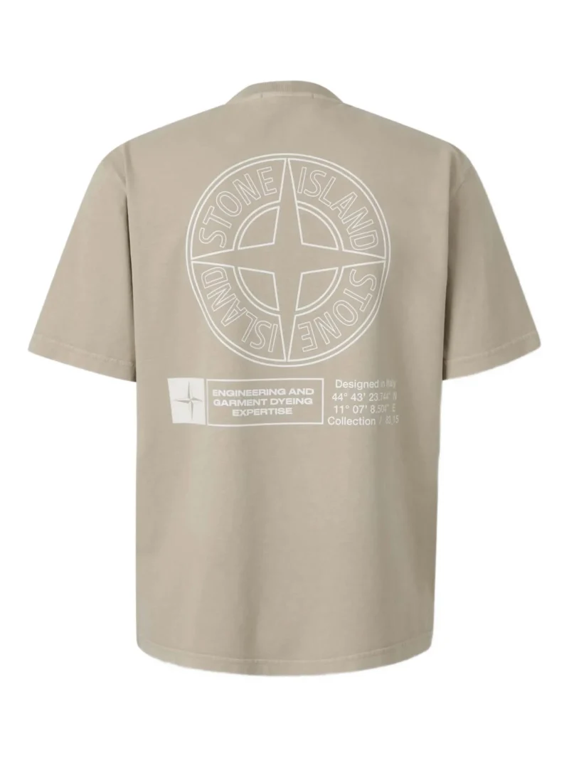 Alternative view of Tricou Stone Island circular-logo gri