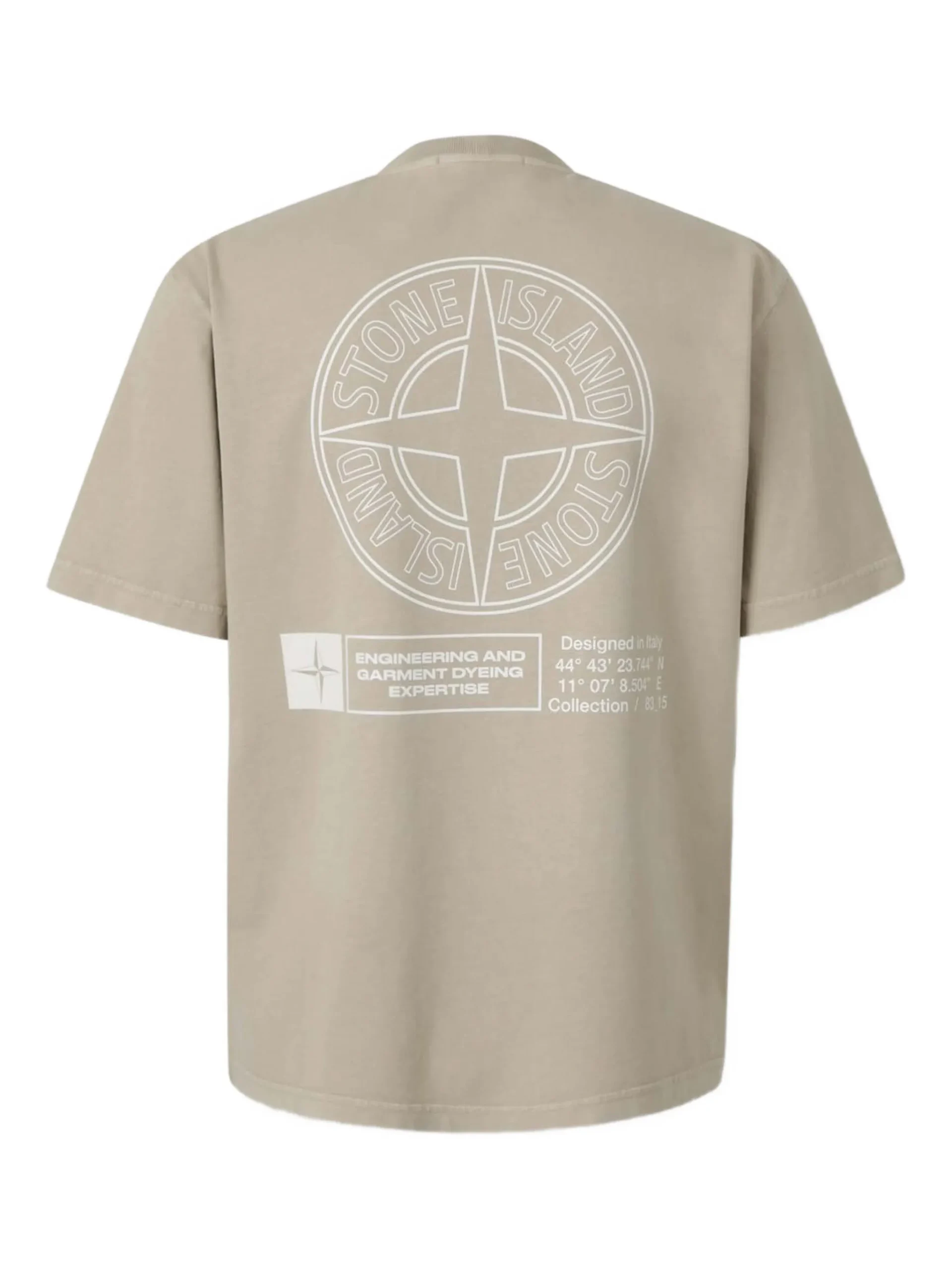 Tricou Stone Island circular-logo gri - imagine 2