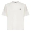 Tricou Stone Island Compass-Logo Patch ecru