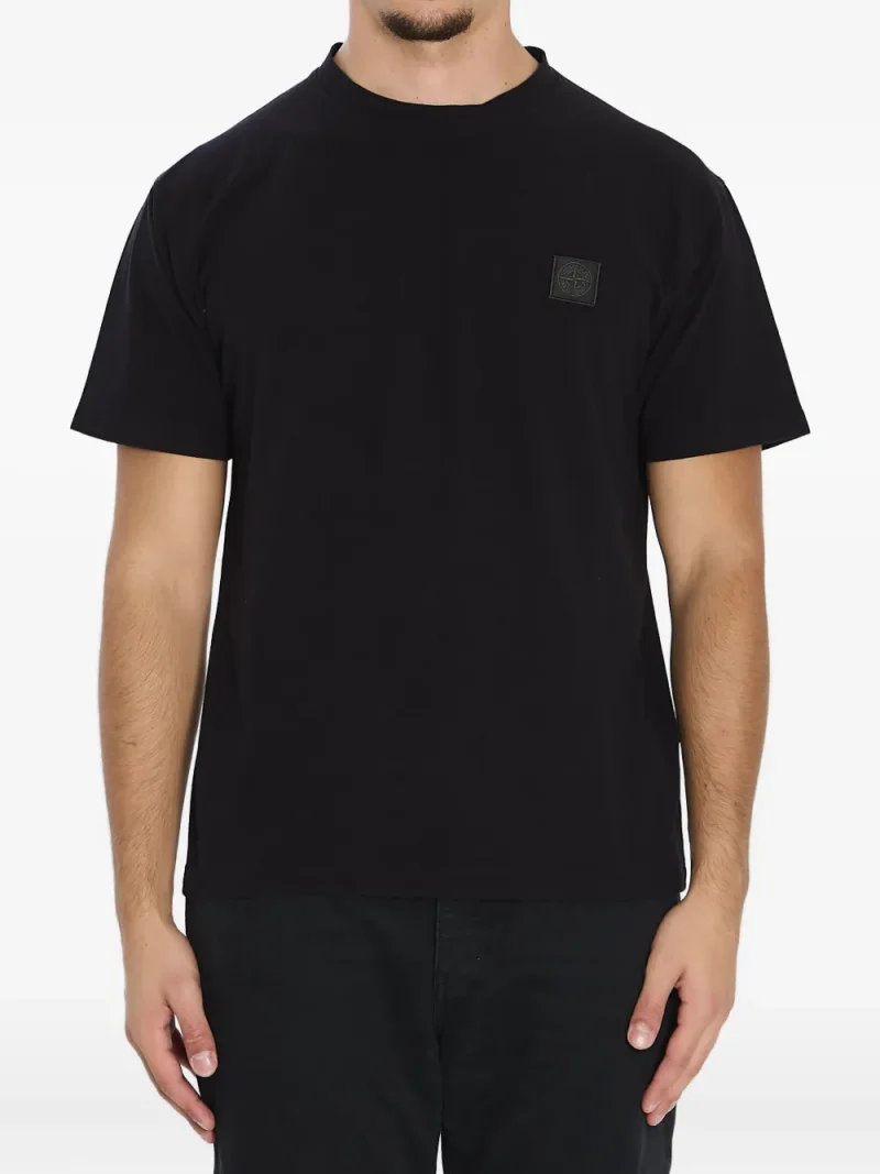 Tricou Stone Island Compass-Patch negru