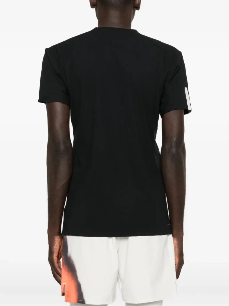 Alternative view of Tricou Y-3 Zip-Neck Panelled negru