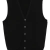 Vesta Gran Sasso Virgin Wool Sleeveless negru