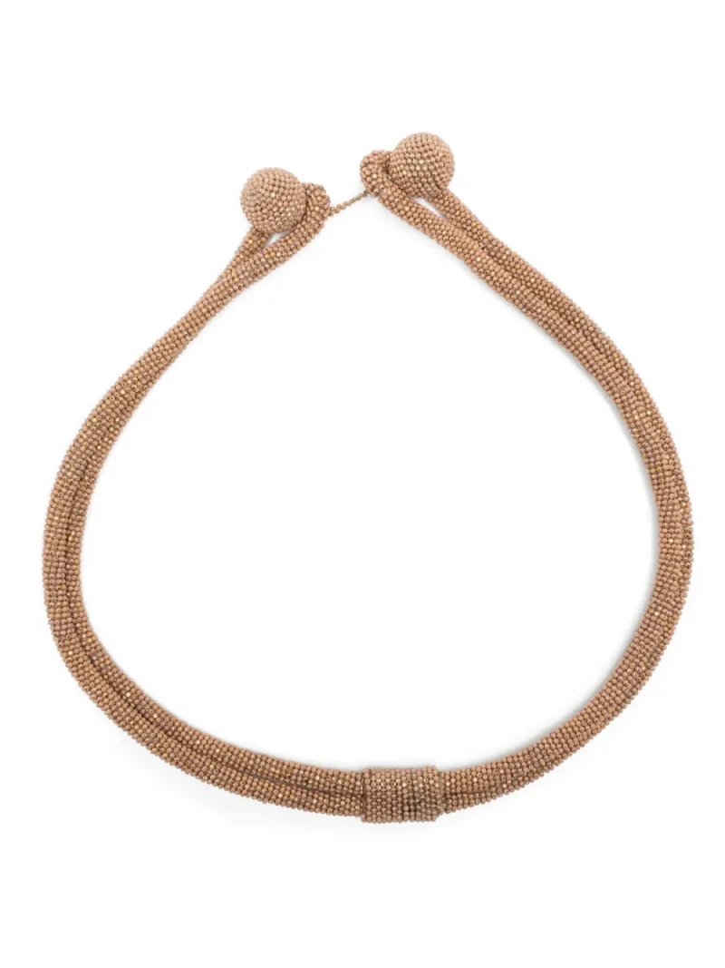 Colier Fabiana Filippi Beaded-Sphere auriu