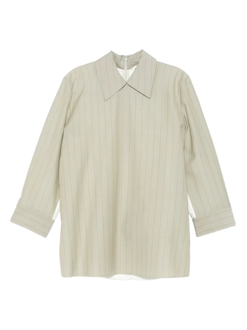 Bluza Jil Sander Pinstripe gri