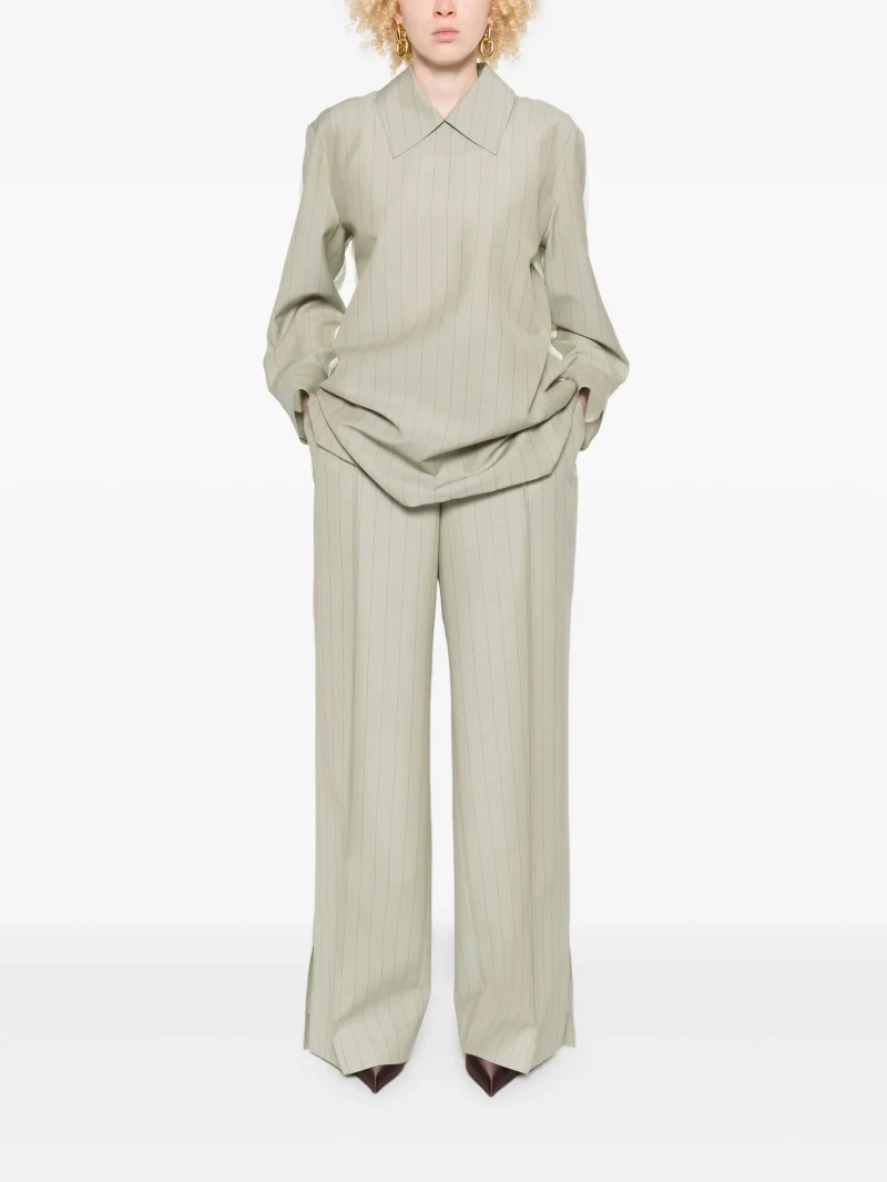 Alternative view of Bluza Jil Sander Pinstripe gri