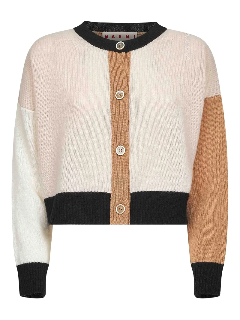 Cardigan Marni colour-block multicolor