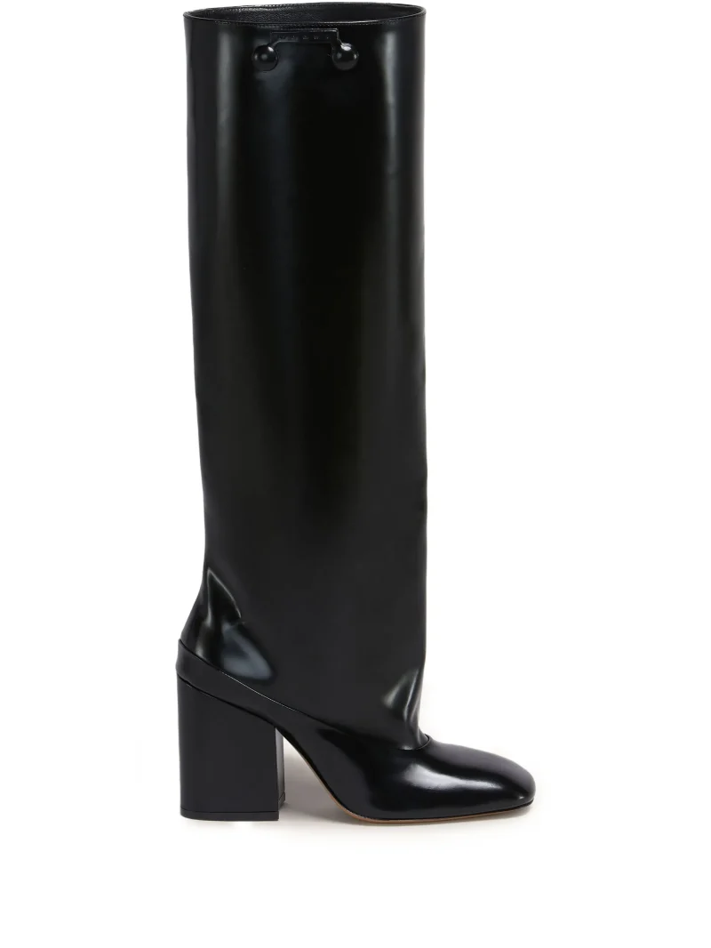 Cizme Marni Trunkaroo knee-high negru