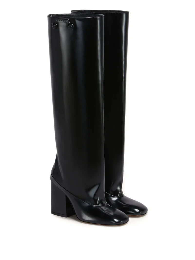 Alternative view of Cizme Marni Trunkaroo knee-high negru
