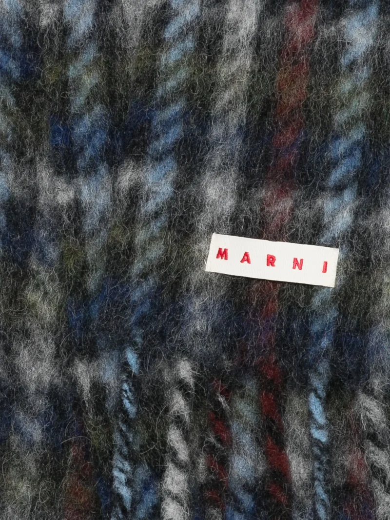 Alternative view of Esarfa Marni logo-patch multicolor