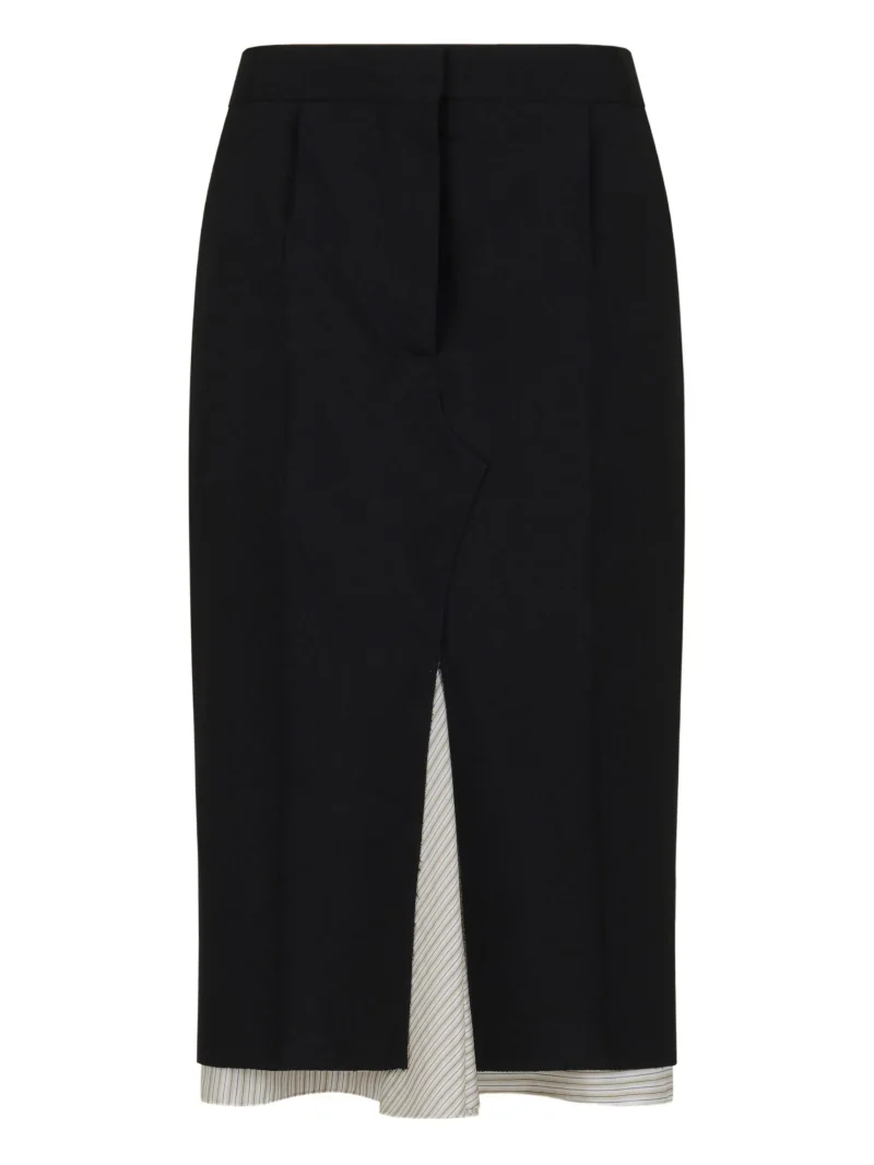 Fusta Marni split-hem pencil negru