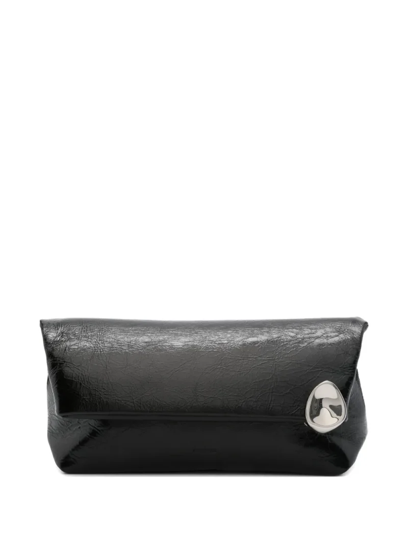 Geanta Jil Sander Jewel zip clutch negru