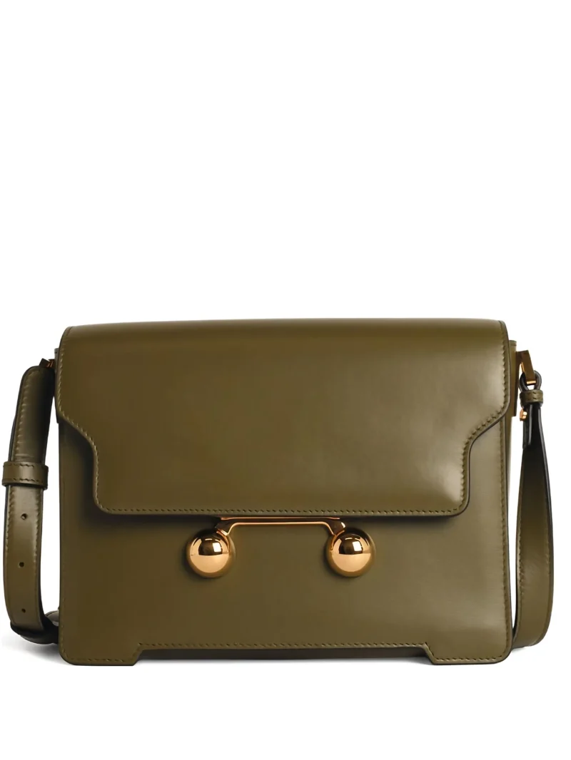 Geanta Marni trunkaroo crossbody verde