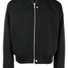 Jacheta Jil Sander zipped wool bomber negru