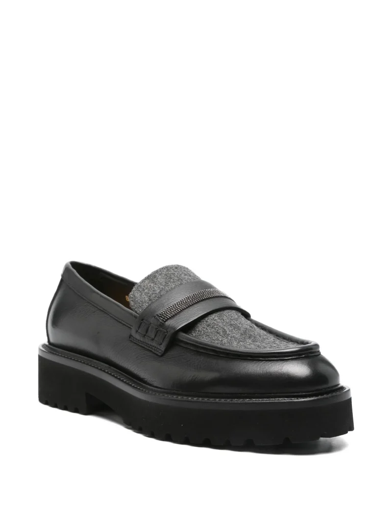 Alternative view of Loafers Doucal's Bermeo penny-slot negru