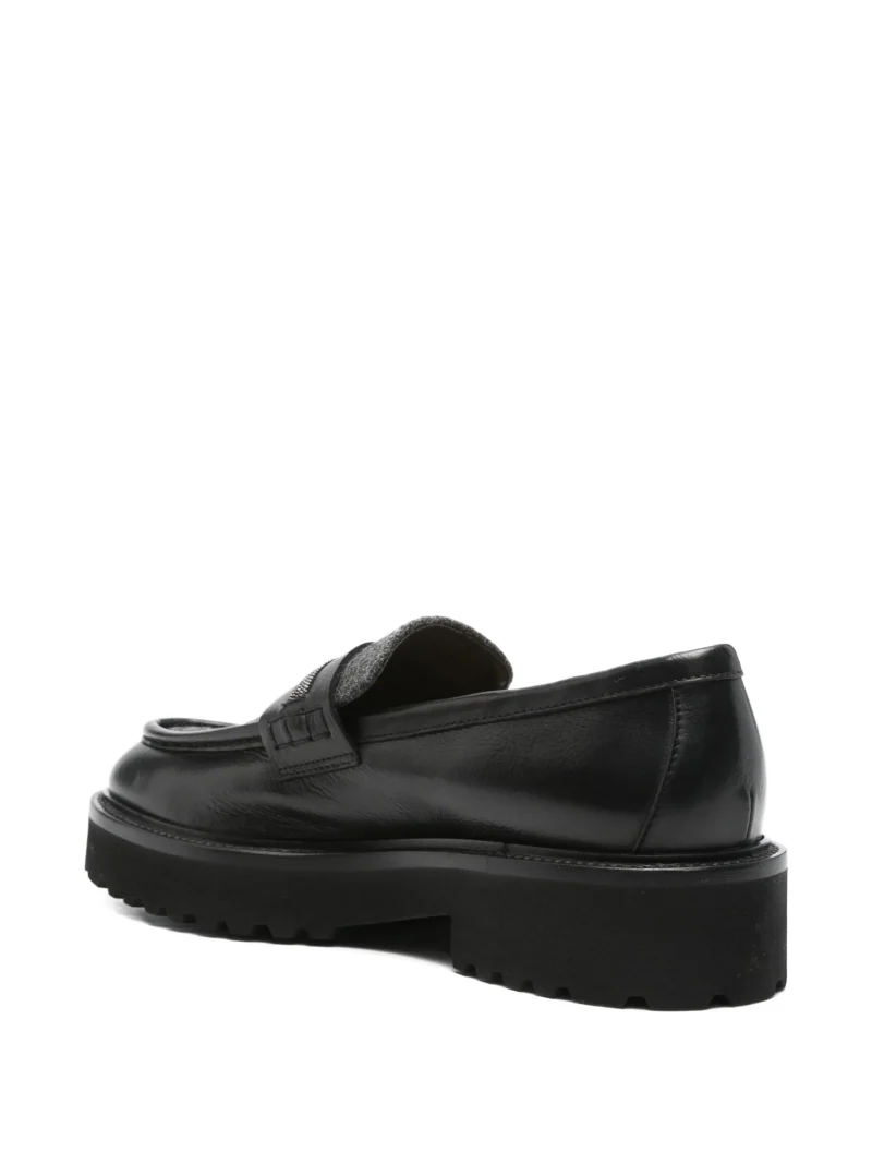 Loafers Doucal's Bermeo penny-slot negru - imagine 3