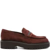 Loafers Doucal's chain-embellishment rosu