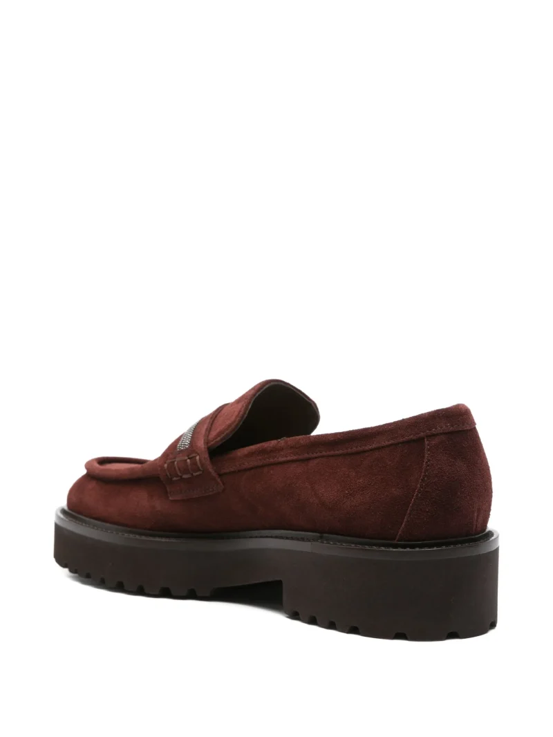 Loafers Doucal's chain-embellishment rosu - imagine 3