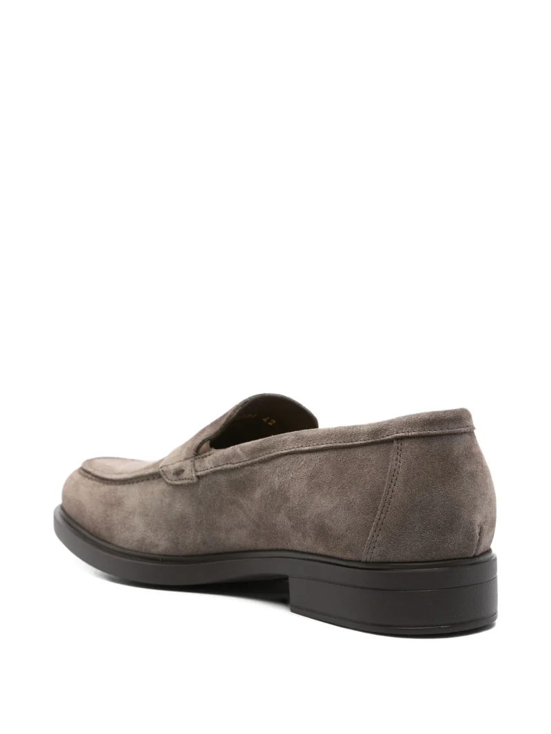 Loafers Doucal's penny-slot suede gri - imagine 4