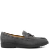 Mocasini Doucal's tassel-detail suede gri