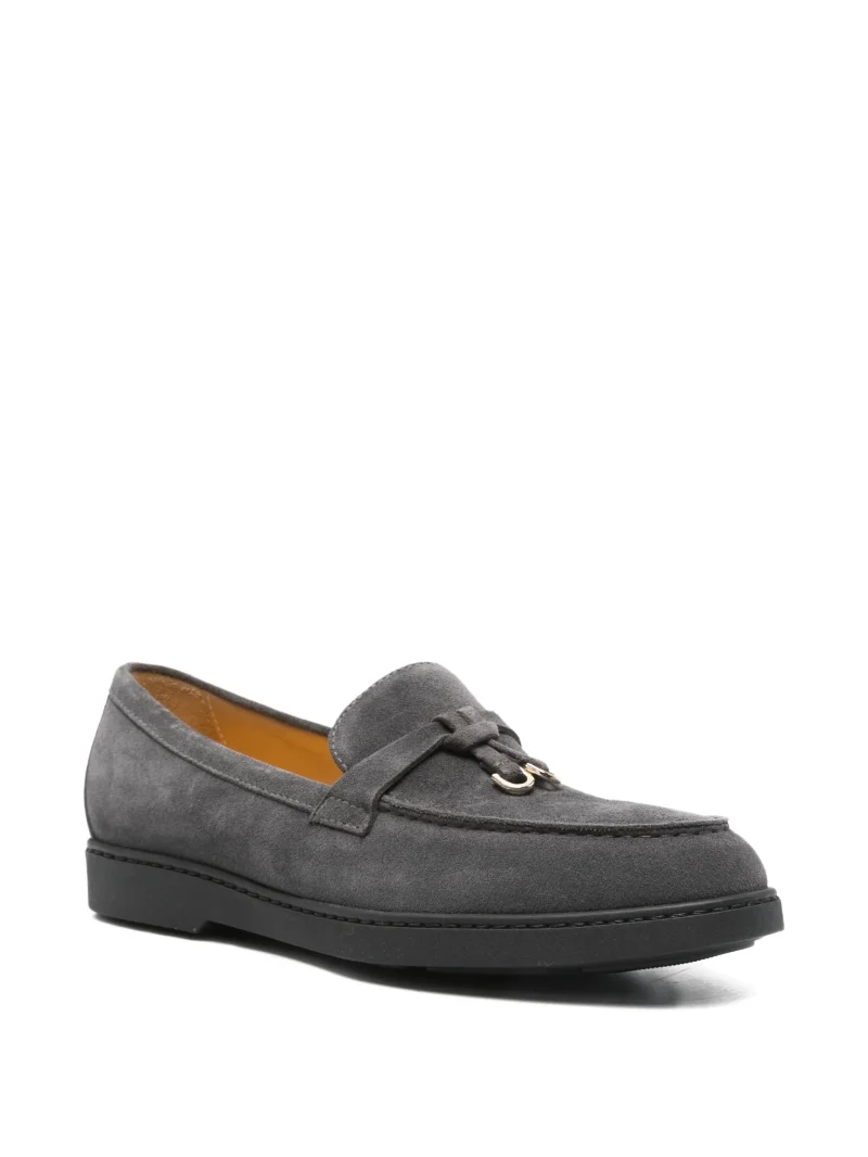 Alternative view of Mocasini Doucal's tassel-detail suede gri