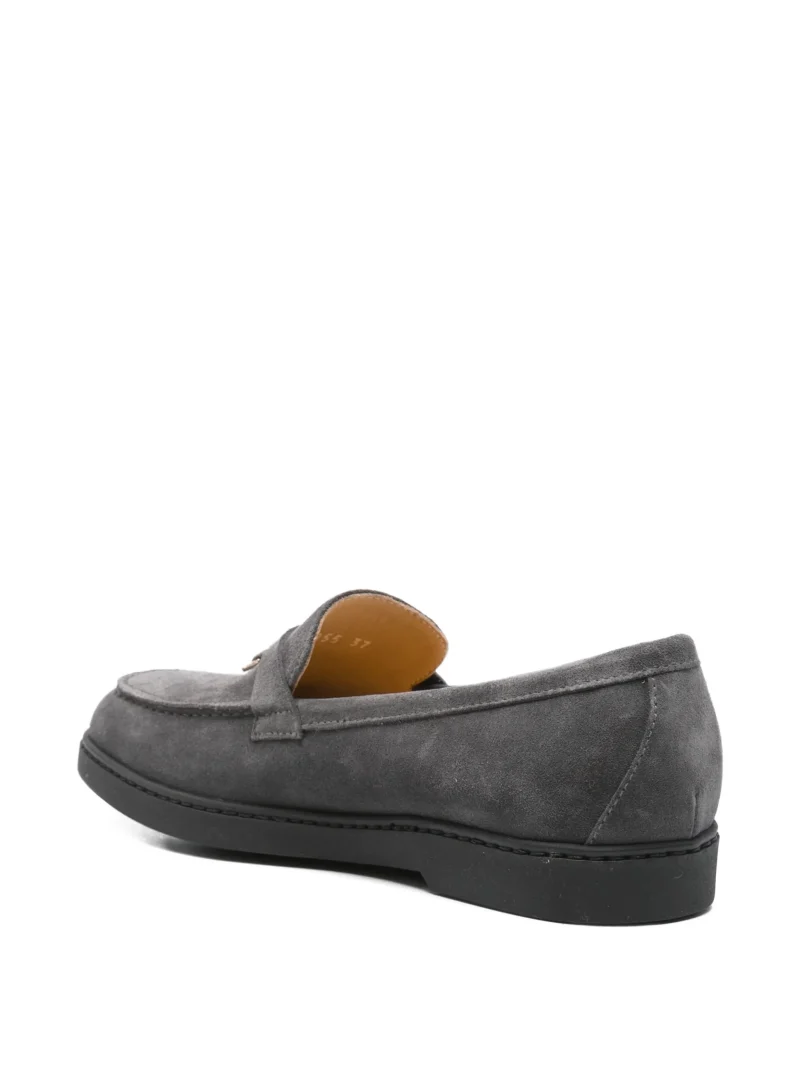 Mocasini Doucal's tassel-detail suede gri - imagine 4